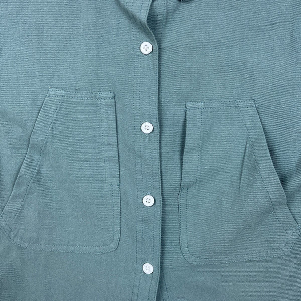 Alex Kids Khaki Long Sleeve Button-Down Shirt Size 122 For 6-7 Yrs New