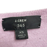 J.Crew Womens Purple Textured Long-Sleeve Lengthy Cardigan With Pockets Size XS