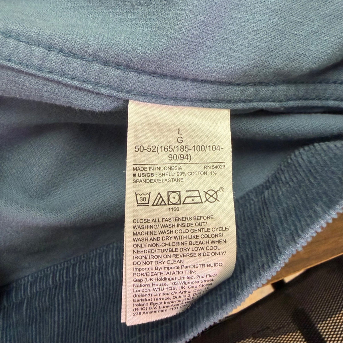 Banana Republic Mens Blue  Jacket Snap Button Classic Corduroy Midweight Sz L