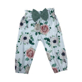 Shenzhen Toddler Girl's Green and Purple 3-Piece Florals Set Sz 3-6M
