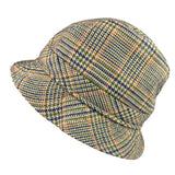 Avoca Handweavers Mens Multicolor Pure Wool Plaid Bucket Hat Large Dry Clean Onl