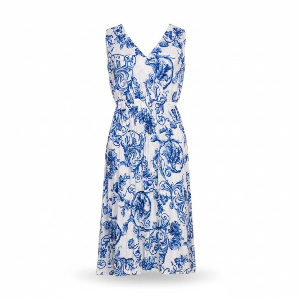 Loft Outlet Womens Blue & White Floral Maxi Dress Summer Size XS