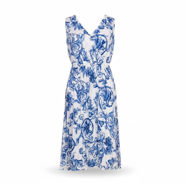 Loft Outlet Womens Blue & White Floral Maxi Dress Summer Size XS