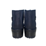 Totes Women's Black Adhesive Closure Waterproof Ankle Boots Size 7M