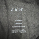 Auden Womens Black Modal Spandex Sleepwear Pajama Set Size L