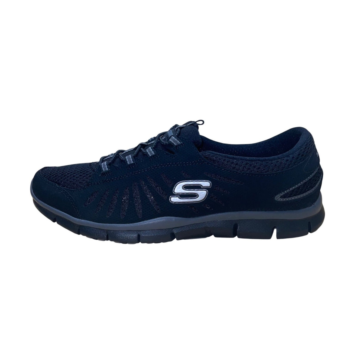 Skechers Women’s Black Flex Slip-On Big-Idea Athletic Shoes Size 7