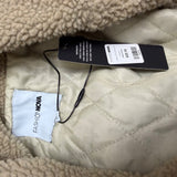 Fashion Nova Womens Blue Denim Sherp Coat  Casual Cozy Mid-Length Sz XS - New