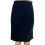 Collezioni Womens Black Velvet Pencil Skirt Size 8 Italian Design