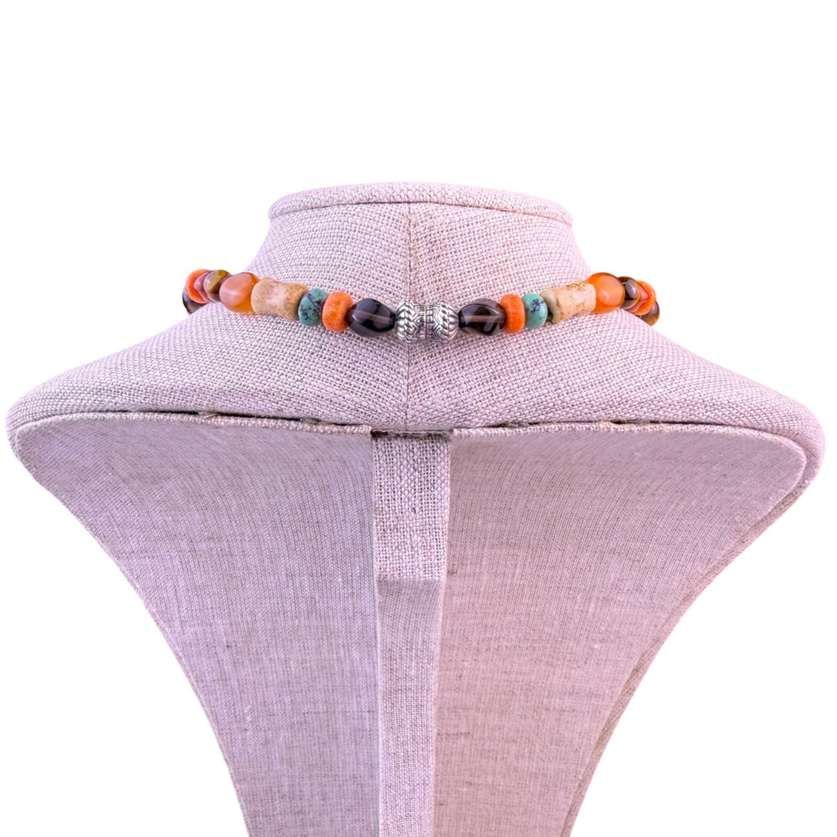 Sincerely Southwest Womens Multi-Color Natural Stone Necklace & Bracelet Set