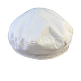 Captains Hat White Embroidered Sailor Cap Braided Rope Nautical Design