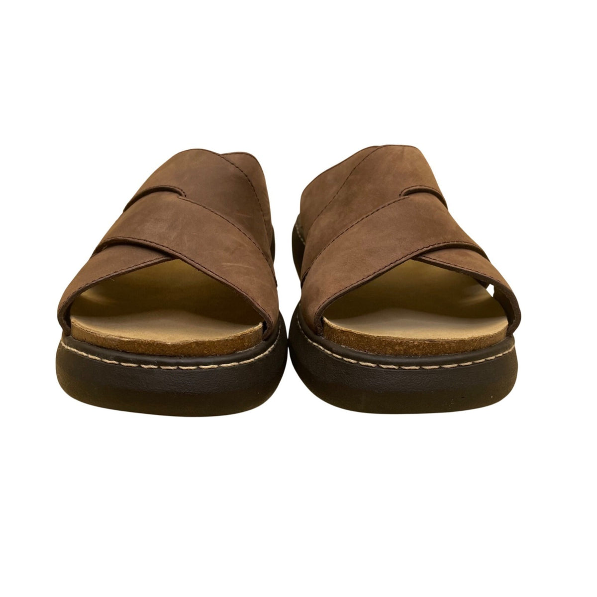 Cole Haan Men’s Brown Leather Slip-On Casual Slide Sandals Size 9.5M