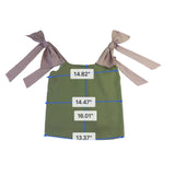 La Lavon Womens Green & Mauve Tank Top With Tie Straps Size M