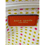 Kate Spade NY Women's Bright Orange Circle Perforated Design Shoulder Bag Sz M