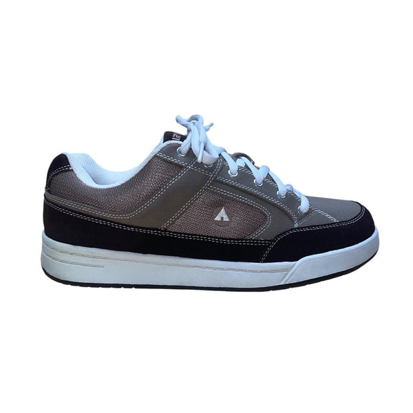 Airwalk Men’s Brown & Gray Leather Lace-Up Casual Skate Sneakers Size 11