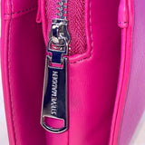 Steve Madden Women’s Fuchsia Faux Leather Chain Strap Compact Crossbody Bag