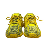 Adidas Yellow Text Print Comfort Primeknit Sport NMD R1 Sneakers Size 5