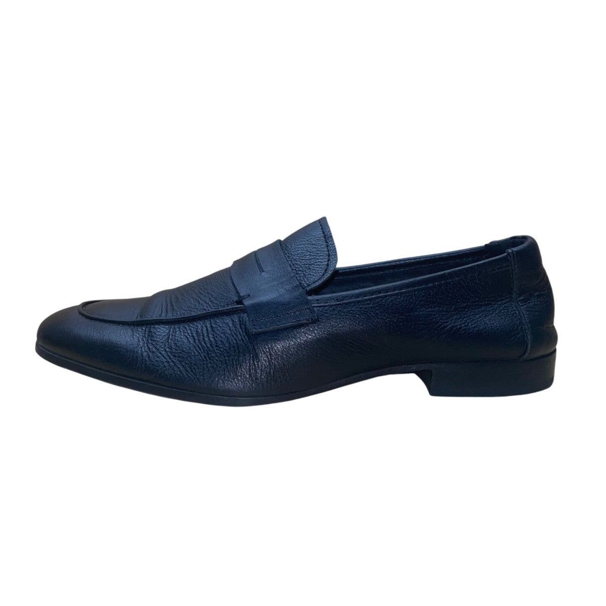 Zara Men’s Black Leather   Slip-On Classic Loafers Dress Shoes Size 41EU/8US