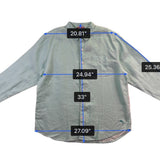Tommy Bahama Mens Aqua Linen Long Sleeve Button-Up Shirt Sz XX-Large