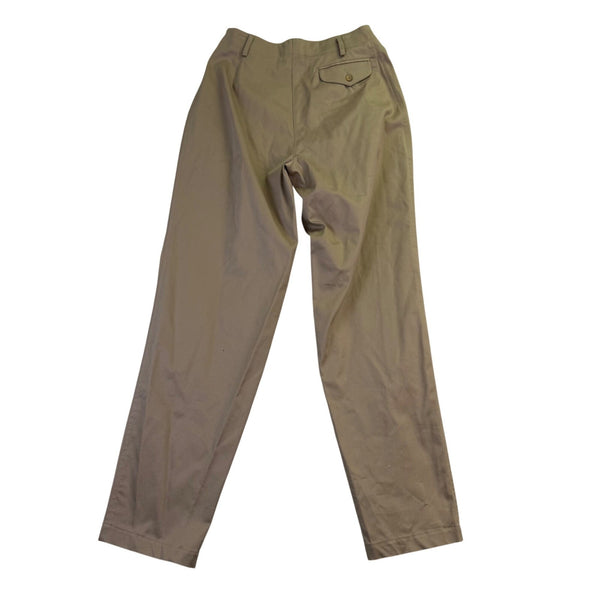 Nordstrom Michii Moon Women Tan High-Waist Pleated Dress Pants Size 8 