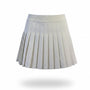 Immodel By Irina Womens White Pleated Skirt Stretch Waist All Seasons Sz  M