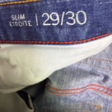 Tommy Hilfiger Mens Blue Cotton Denim Slim Fit Jeans Classic Style Size 29/30