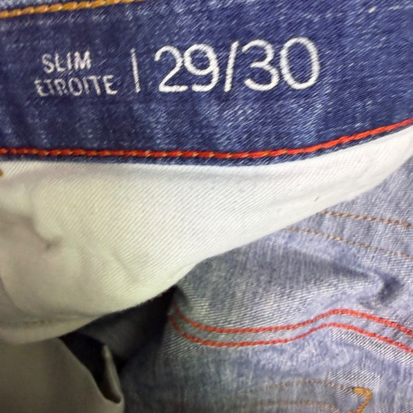 Tommy Hilfiger Mens Blue Cotton Denim Slim Fit Jeans Classic Style Size 29/30