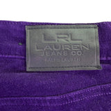 Lauren Ralph Lauren Purple Corduroy Womens Classic Straight Jeans Size 12