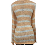 G.H Bass & Co. Women’s Peach and White Sweater  Sz XL NWT