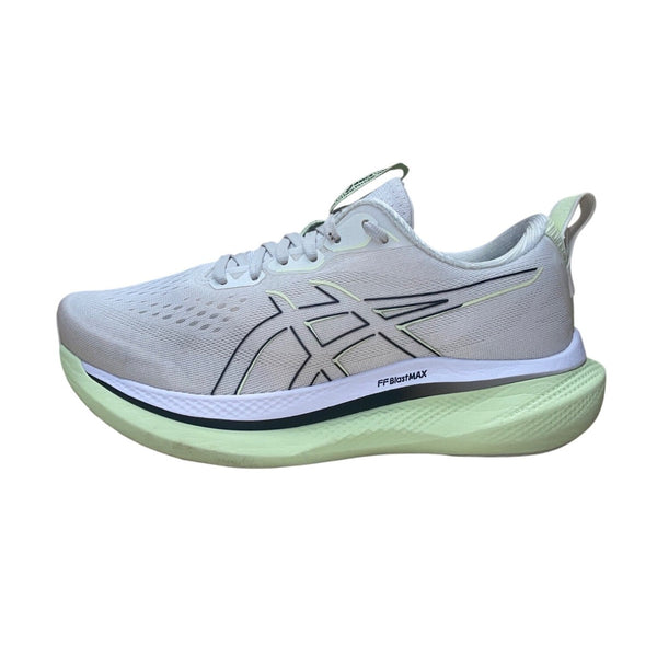 Asics Women’s White & Light Green FF Blast Max GlideRide Max Running Shoes Sz 9