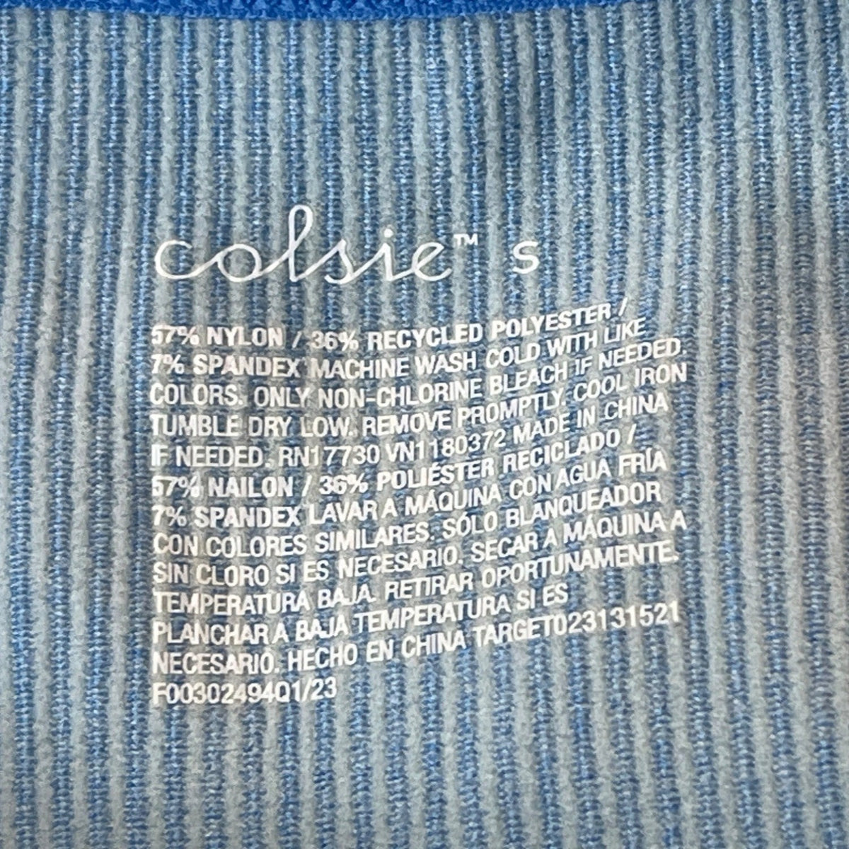 Colsie Women's Blue Sleeveless Stretchable Shirt Sz S