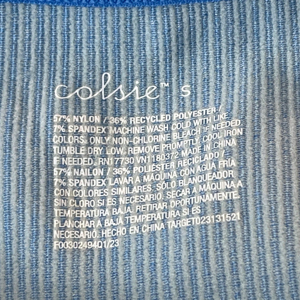 Colsie Women's Blue Sleeveless Stretchable Shirt Sz S