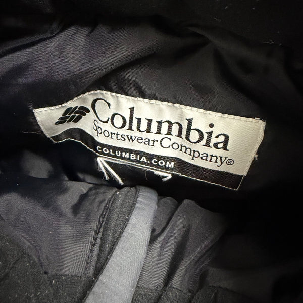 Columbia Mens Blue & Brown Puffer Vest Winter Outerwear Quilted Zip-Up Size L