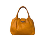 Kate Spade Women’s Yellow Faux Ostrich Leather Metallic Clasp Closure Tote Bag