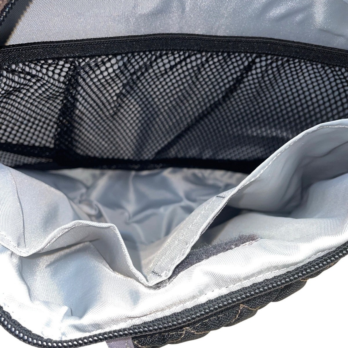 Detours Women’s Black & Gray Quilted Nylon Reflective Crossbody Messenger Bag