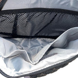 Detours Women’s Black & Gray Quilted Nylon Reflective Crossbody Messenger Bag