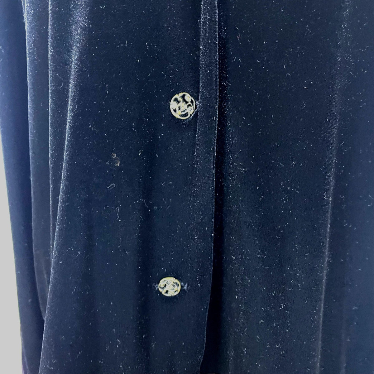 Vintage Notations Womens Black Velvet Button-Up Jacket Size  XL