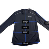 Nike Mens Black Dri-Fit Running Long Sleeve Shirt Lightweight Casual Sz M