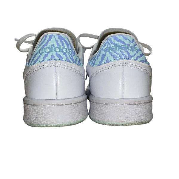 Adidas Women’s Blue Mint Zebra Stripe Pattern Grand Court Sneakers Size 10