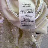 Kenneth Cole Women Beige Sequin Mini Skirt Polyester Blend Size M