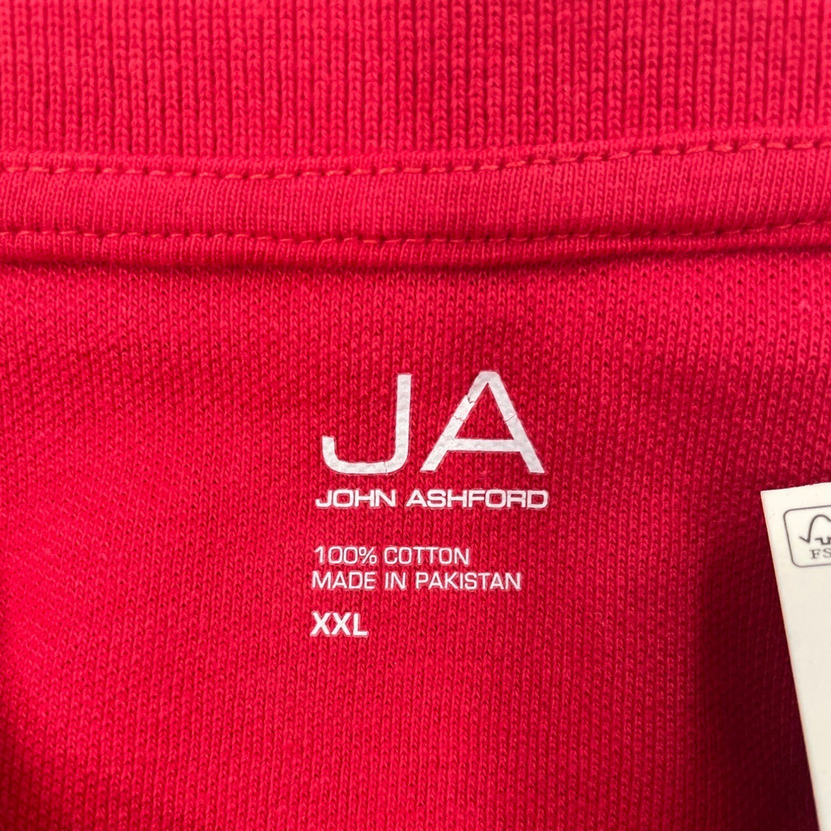John Ashford Mens Red Polo Shirt Short Sleeve Casual  Sz XXL
