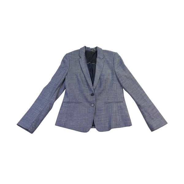 Esprit Womens Blue & Gray Single Breasted Blazer Career Jacket Size 8 