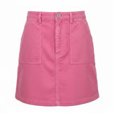 Lucy & Yak Womens Pink Organic Cotton Corduroy Mini Skirt Size US 4 / UK 8