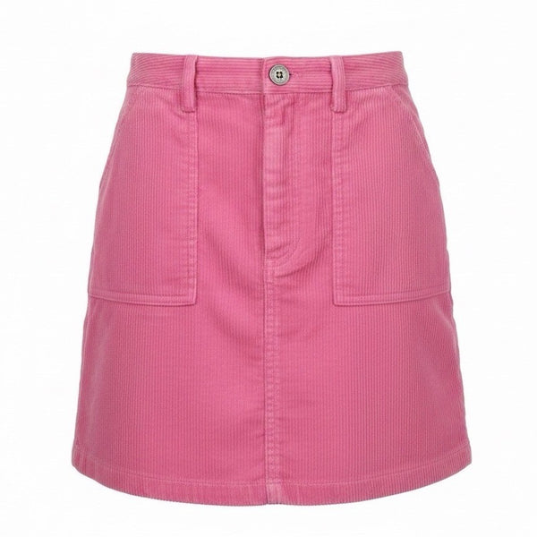 Lucy & Yak Womens Pink Organic Cotton Corduroy Mini Skirt Size US 4 / UK 8