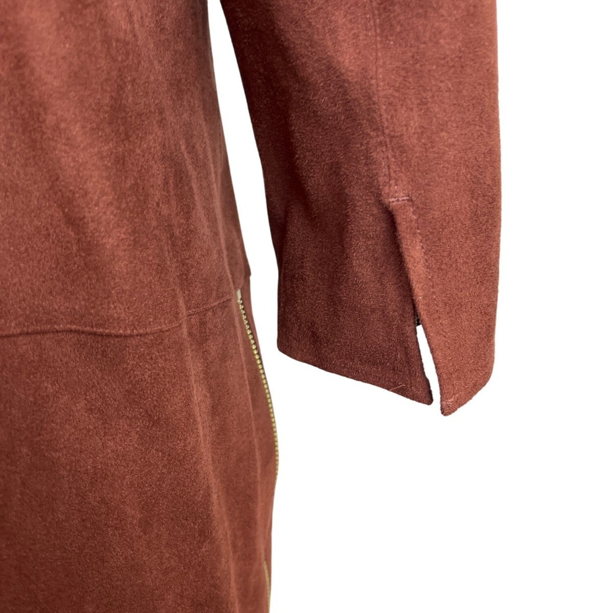 Chico’s Womens Brown Open Front Jacket 3/4 Sleeve Lightweight Elegant Size 2
