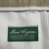 Ben Hogan Mens Beige  Performance Golf Shorts Easy Care & PowerWick Size 36