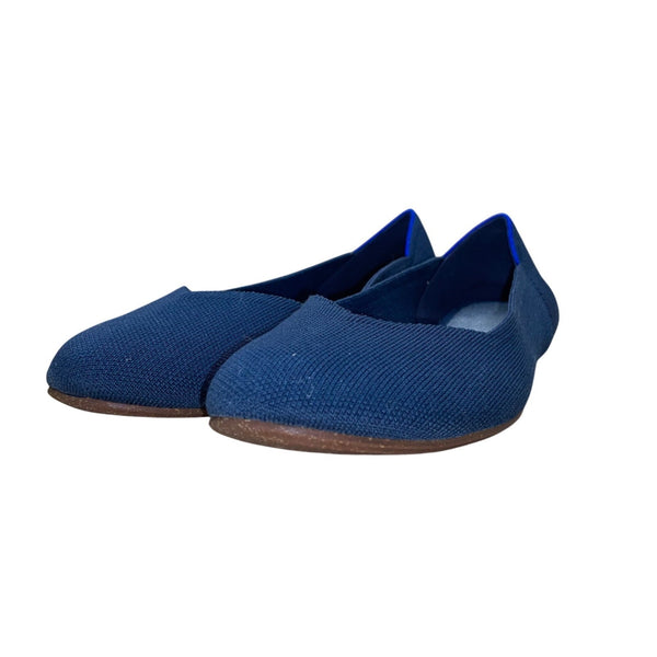 Rothys Women’s Blue Knit Slip-On The Flats Ballet Flats Size W12