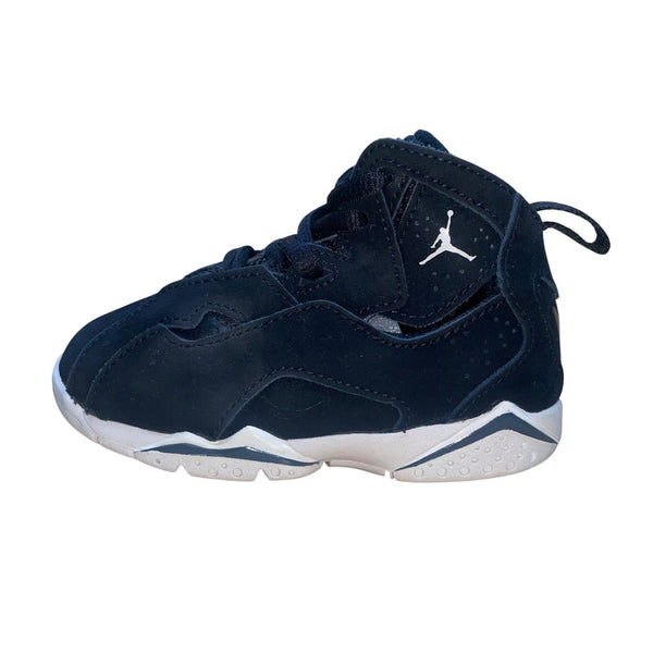 Air Jordan Kids Black Suede Sneakers Lace-Up Basketball Shoes Size 7C