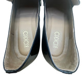 Kokko Women’s Black Patent Leather Low Heel Loafers Slip-On Dress Shoes Size 6.5