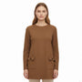 Ann Taylor Womens Taupe Long Sleeve Top Mock Neck Casual Sz XXL