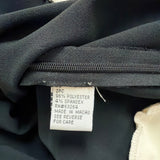 Dressbarn Womens Black & White Sleeveless Button-Shoulder Top Size 14